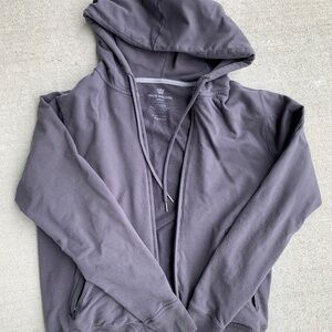 Mack Weldon Medium Full-zip Hooded Sweatshirt Hoodie - Gray